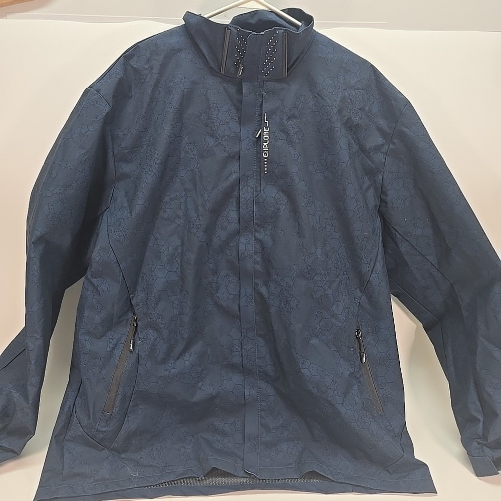 Explorer Blue Zip Up Windbreaker/Jacket Size 3XL‎
